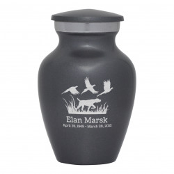 Hunting Dog Keepsake Urn - Gunmetal Gray