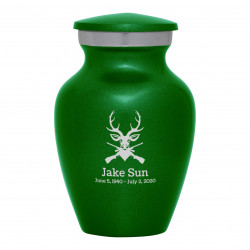 Deer Hunter Keepsake Urn - Shamrock Green
