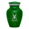Deer Hunter Keepsake Urn - Shamrock Green