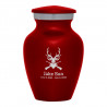 Deer Hunter Keepsake Urn - Ruby Red