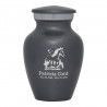 Horse Landscape Keepsake Urn - Gunmetal Gray