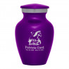 Horse Landscape Keepsake Urn - Purple Luster