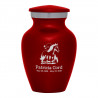 Horse Landscape Keepsake Urn - Ruby Red