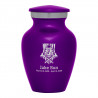 Patriotic Firefighter Keepsake Urn - Purple Luster