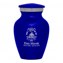 Don't Tread On Me Keepsake Urn - Midnight Blue
