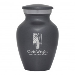Patriotic Eagle Keepsake Urn - Gunmetal Gray
