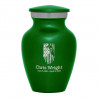 Patriotic Eagle Keepsake Urn - Shamrock Green