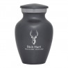 Deer Bust Keepsake Urn - Gunmetal Gray
