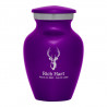 Deer Bust Keepsake Urn - Purple Luster