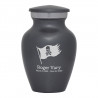 Pirate Flag Keepsake Urn - Gunmetal Gray