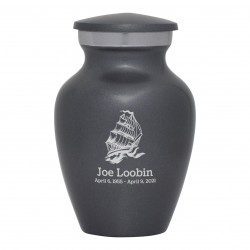 Sailing Ship Keepsake Urn - Gunmetal Gray