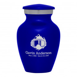 Snow Goggles Keepsake Urn - Midnight Blue