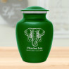 Elephant Sharing Urn - Shamrock Green
