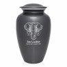 Elephant Cremation Urn - Gunmetal Gray