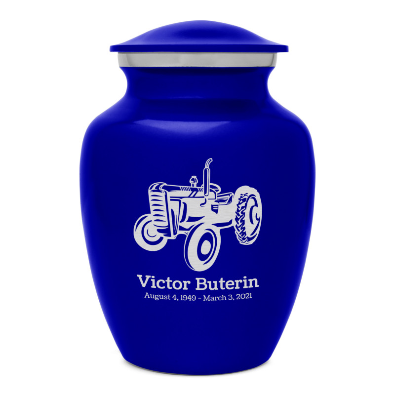 Classic Tractor Sharing Urn - Midnight Blue
