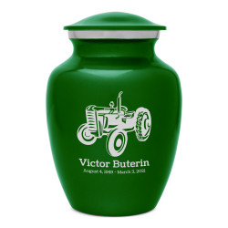 Classic Tractor Sharing Urn - Shamrock Green