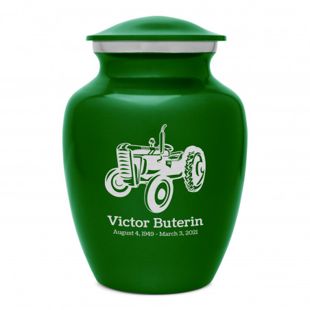 Classic Tractor Sharing Urn - Shamrock Green
