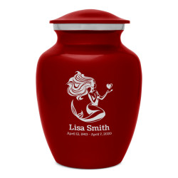 Mermaid Sharing Urn - Ruby Red