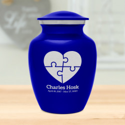 Autism Puzzle Sharing Urn - Midnight Blue