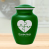 Autism Puzzle Sharing Urn - Shamrock Green