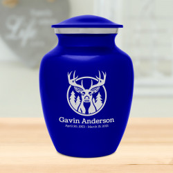 Deer Sharing Urn - Midnight Blue