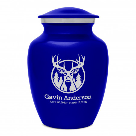 Deer Sharing Urn - Midnight Blue