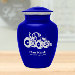Modern Tractor Sharing Urn - Midnight Blue