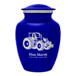 Modern Tractor Sharing Urn - Midnight Blue
