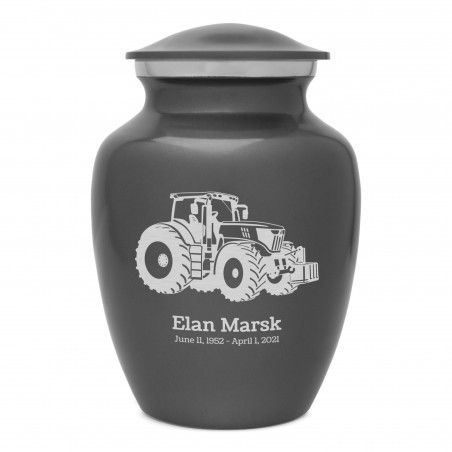 Modern Tractor Sharing Urn - Gunmetal Gray