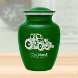 Modern Tractor Sharing Urn - Shamrock Green