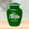 Modern Tractor Sharing Urn - Shamrock Green