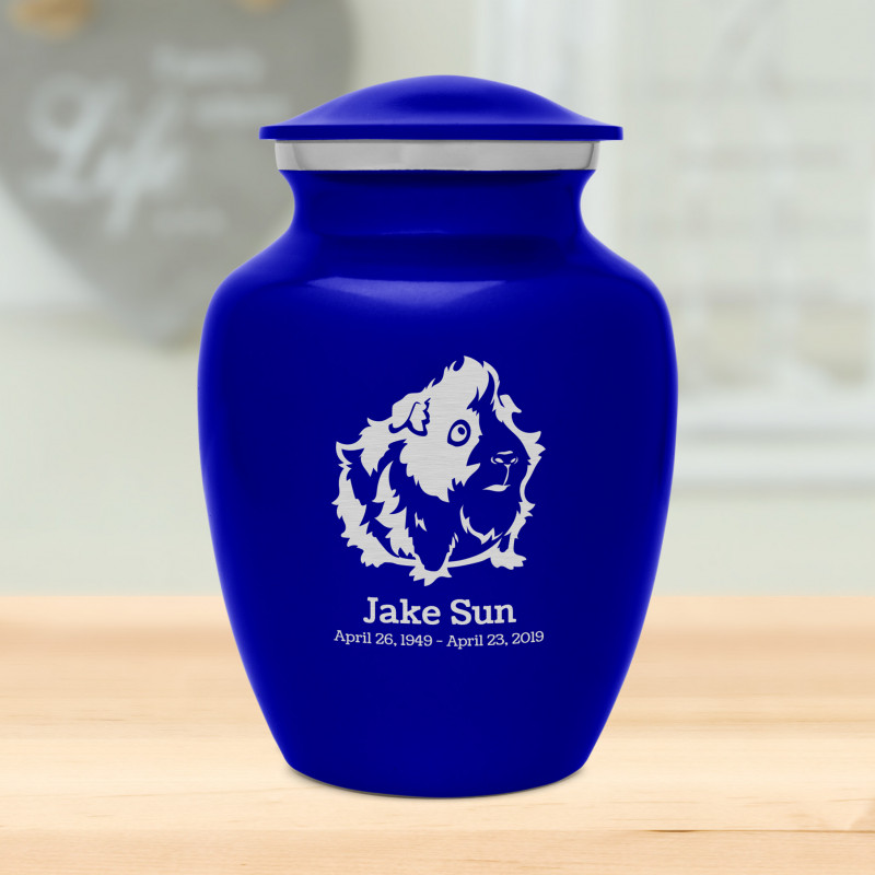 Small Guinea Pig Urn - Midnight Blue
