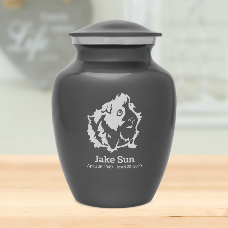 Small Guinea Pig Urn - Gunmetal Gray