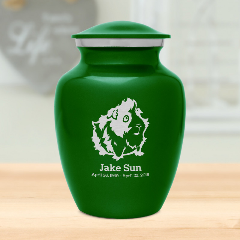 Small Guinea Pig Urn - Shamrock Green