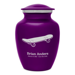 Skateboard Sharing Urn - Purple Luster