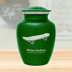 Skateboard Sharing Urn - Shamrock Green