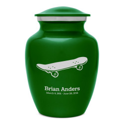 Skateboard Sharing Urn - Shamrock Green