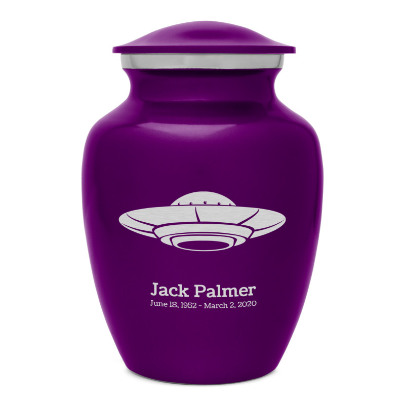 UFO Sharing Urn - Purple Luster