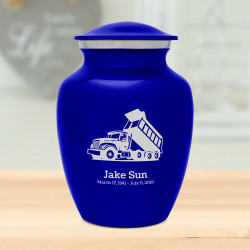 Dump Truck Sharing Urn - Midnight Blue