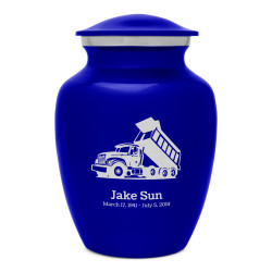 Dump Truck Sharing Urn - Midnight Blue