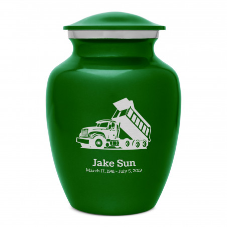 Dump Truck Sharing Urn - Shamrock Green