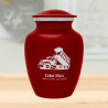 Dump Truck Sharing Urn - Ruby Red