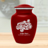 Riding Lawn Mower Sharing Urn - Ruby Red