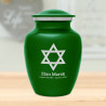 Star of David Sharing Urn - Shamrock Green