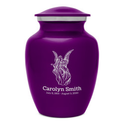 Angel Sharing Urn - Purple Luster