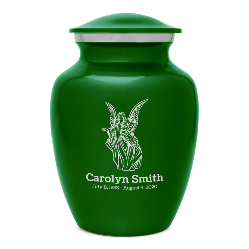 Angel Sharing Urn - Shamrock Green
