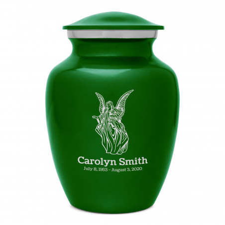 Angel Sharing Urn - Shamrock Green