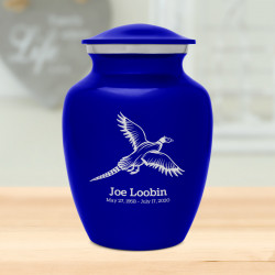 Pheasant Sharing Urn - Midnight Blue