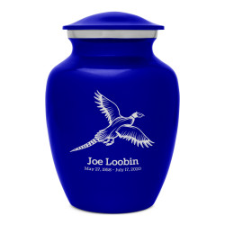 Pheasant Sharing Urn - Midnight Blue
