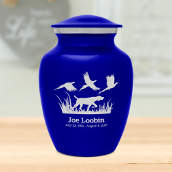 Hunting Dog Sharing Urn - Midnight Blue